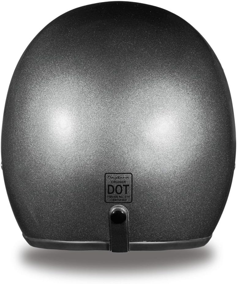 Daytona Helmets 3/4 Open Face Motorcycle Helmet - DOT Approved - Gun Metal Grey Metallic - Size L - Image 5