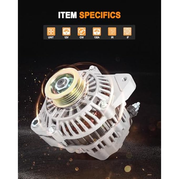 ASAPE 13781 High Output Replacement New Alternator Fit for 1999 2000 2001 2002 2003 for Suzuki Vitara 2.0L, Replace OE AMT0106 A5TA4291 30020754 30026055 A5TA4291 A5TA4291BC A5TA4291ZC - Image 2