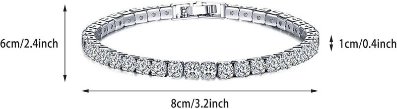 جود تول أساور GoodTool العصرية، أساور تنس، خلخال سلسلة قابل للتعديل مرصع بالزركونيا، مجوهرات عصرية منزلقة قابلة للتعديل - Image 4