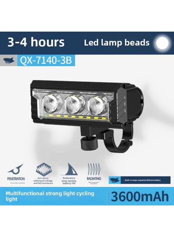 Multi-lamp Bead Outdoor Night Riding Strong Light Bicycle Light Big Floodlight Night Riding Highway Mountain Bike Light Strong Light Riding Light