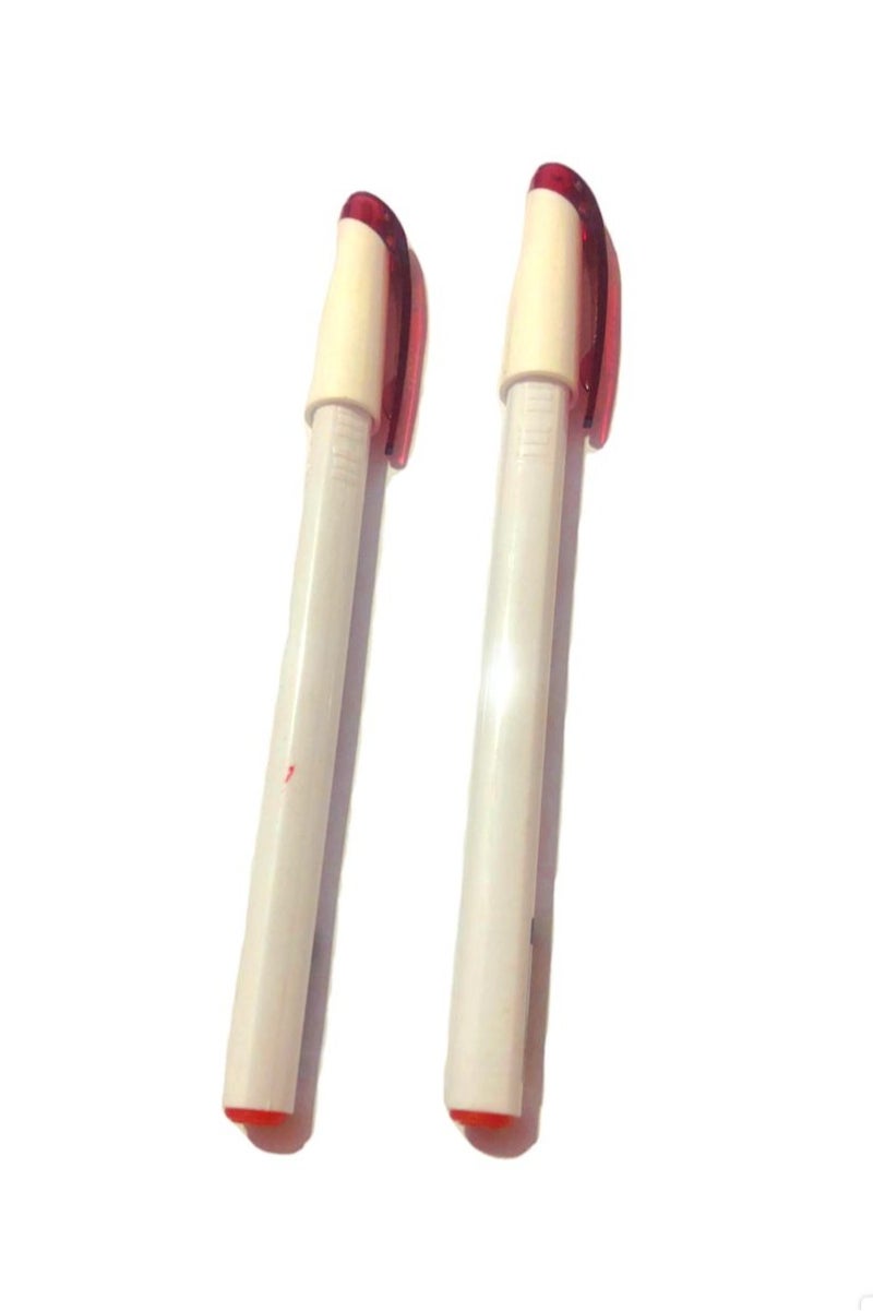 0.7mm Ballpoint Pen, Smooth Liquid Ink, Set of 5 - Red - Image 1