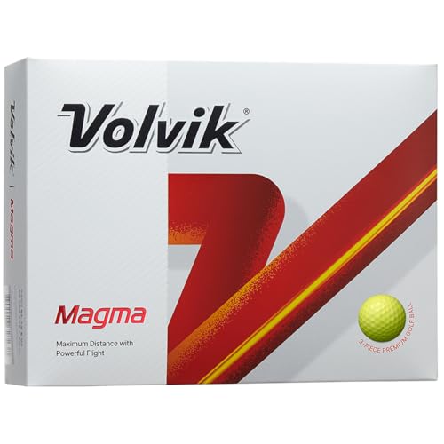 Volvik Magma Golf Balls One Dozen Yellow - Image 1