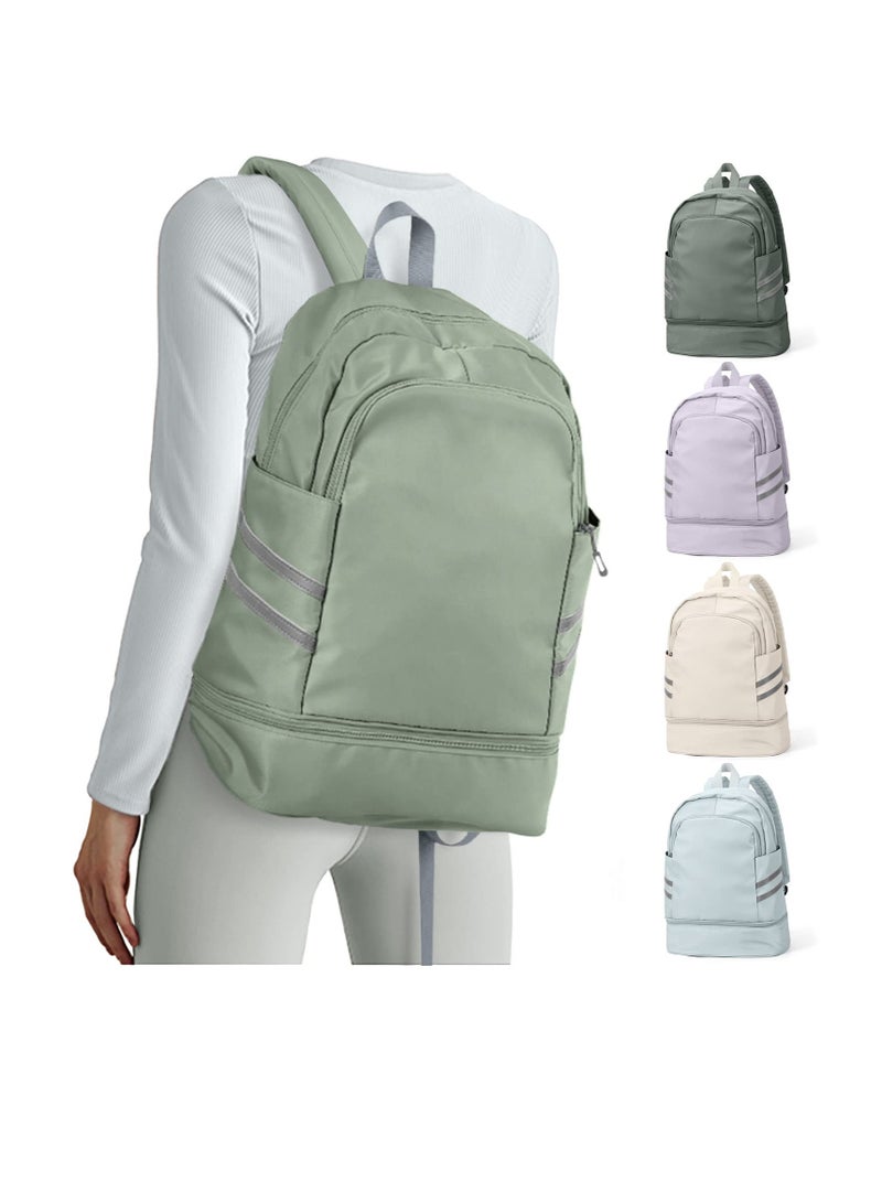Lightweight Waterproof Women Sports Backpack with Shoe Compartment Ideal for Gym and Travel - Image 1
