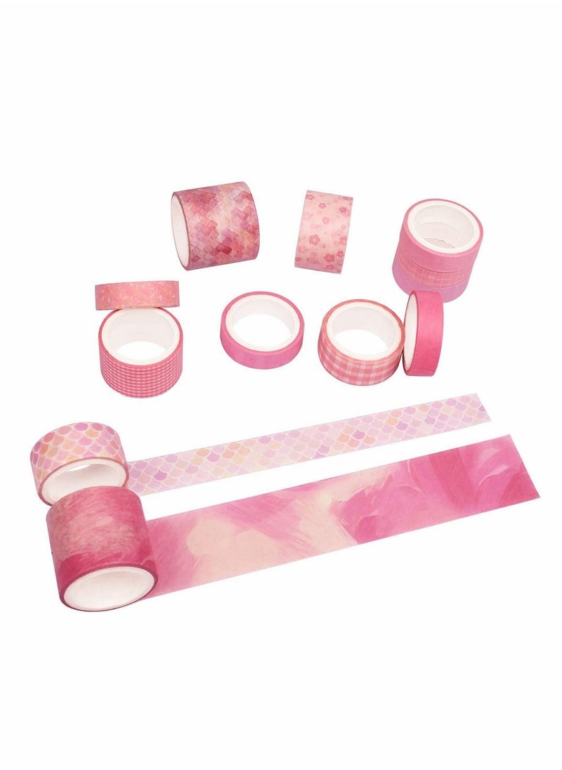 Y&D 12 Rolls Washi Tape Set, Decorative Plaid Pattern Masking Sets for Craft, Kids, Scrapbook, Bullet Journal, DIY, Gift Wrapping  - Image 2