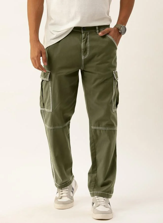 ستايلي Men Relaxed Fit Cargo Trousers By Bene Kleed
