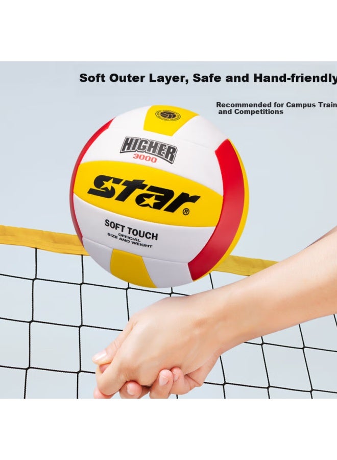 Star كرة طائرة ستار Vb855C-34، الحجم الرسمي 5 لكرة الطائرة للمسابقات الشبابية والبالغين، التدريب، والكرة القياسية الموصى بها في الحرم الجامعي - Image 2