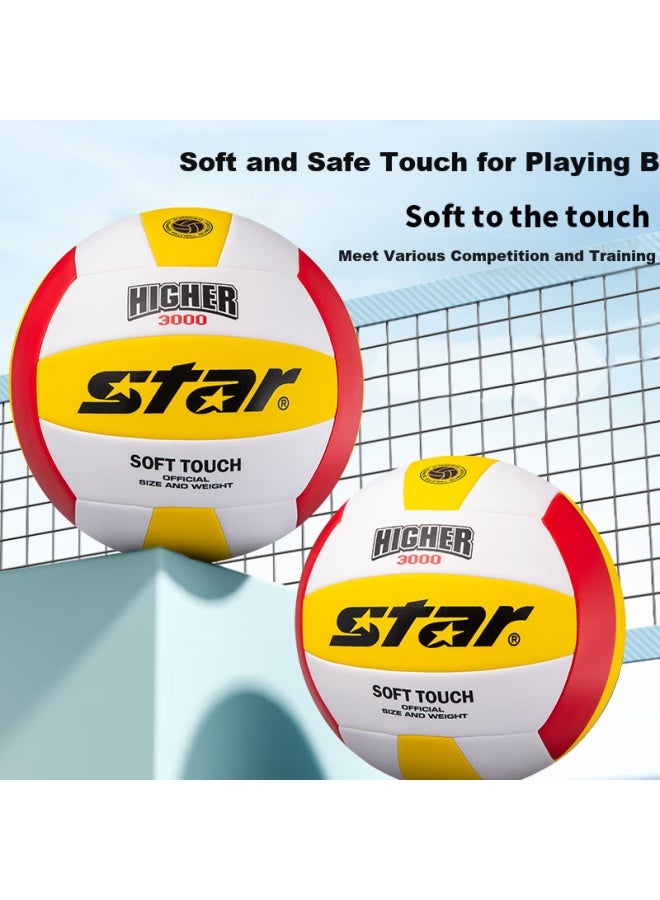 Star كرة طائرة ستار Vb855C-34، الحجم الرسمي 5 لكرة الطائرة للمسابقات الشبابية والبالغين، التدريب، والكرة القياسية الموصى بها في الحرم الجامعي - Image 3