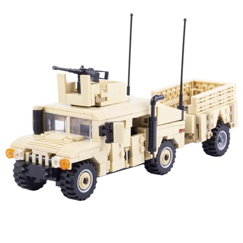 GeRRiT American Military Vehicle HMMWV Building Block449 PCSWW2 Military Historical Building SetToys Gifts for Kid and Adult Compatible with Lego 66010 - Image 1
