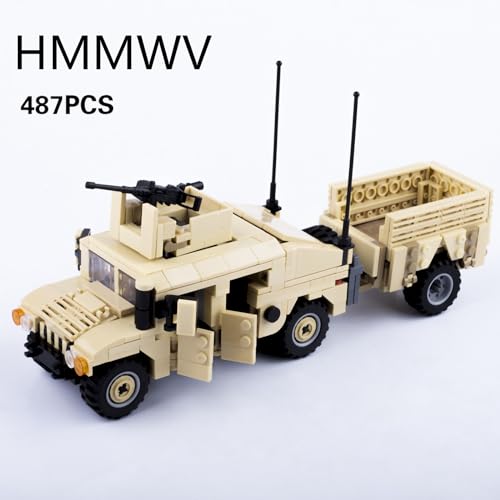 GeRRiT American Military Vehicle HMMWV Building Block449 PCSWW2 Military Historical Building SetToys Gifts for Kid and Adult Compatible with Lego 66010 - Image 5