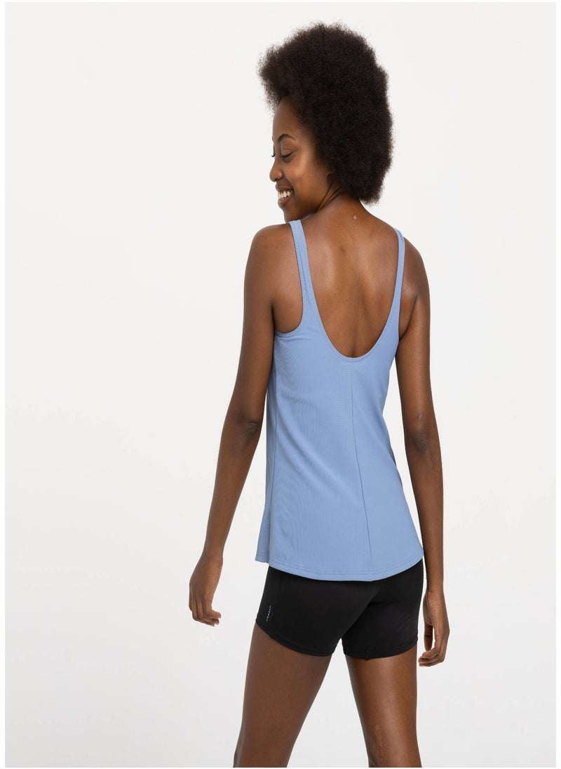 NABAIJI NABAIJI by DECATHLON, Women's One-Piece Swimsuit Tankini Shorty Heva Tetia Flexible & Supportive Blue  - Image 3