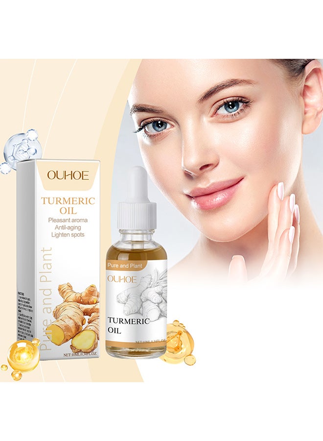 OUHOE OUHOE Turmeric essential oil, gentle care, moisturizing, firming, facial skin hydrating and moisturizing essential oil  - Image 2
