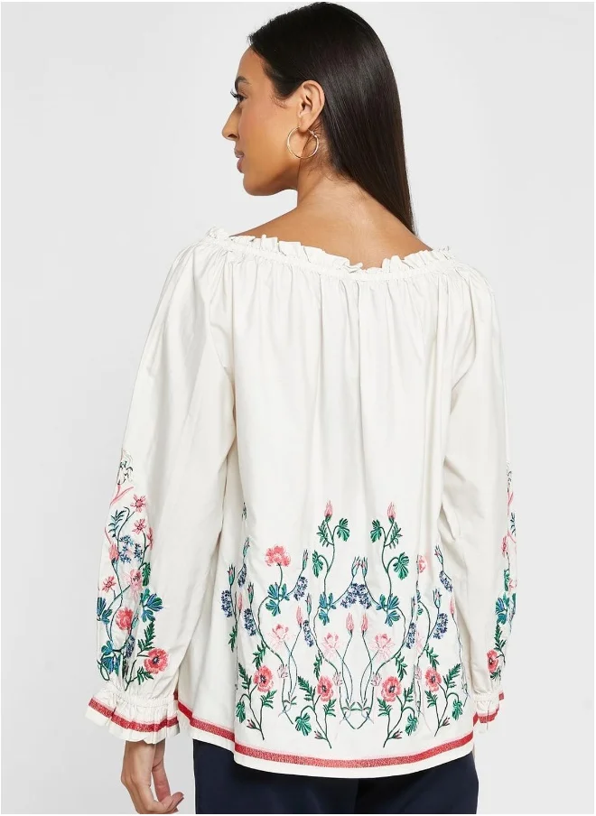 GANT Embroidered Top