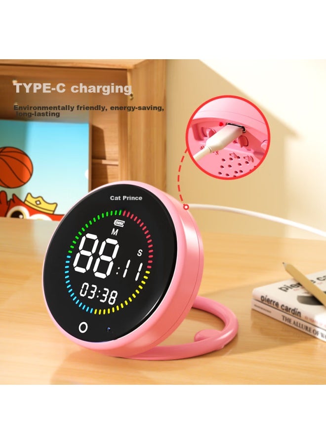 Cat Prince Maotaizi Timer, Children's Visual Time Learning Management Tool, Countdown Alarm, Self-discipline Timer Reminder, Kitchen Magnetic Baking Timer, Blue - Image 4