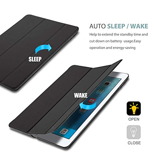 DuraSafe Cases iPad 9.7 Inch 2013 Air 1st Generation [ Air 1 ] MD785HN/A MD788HN/A MD786HN/A MD789HN/A MD787HN/A MD790HN/A Ultra Smart Auto Sleep/Wake PC Cover - Black - Image 3