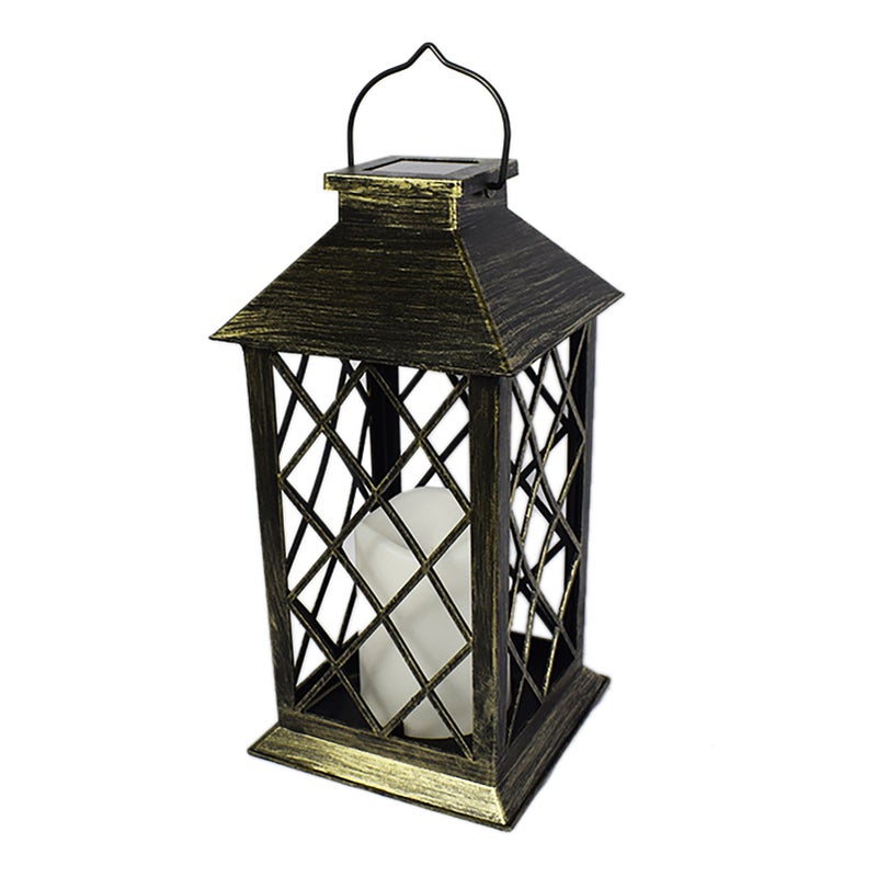 LED Solar Lantern Outdoor Hanging Lantern Water Flickering Flameless Candle Light Decoration Lamp for Patio Garden Party Backyard - Image 1