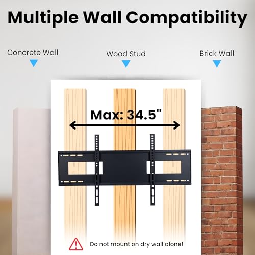 RISSACHI® TV Wall Mount Stand – Fits 70 to 100 Inch LED & LCD TVs | Universal Heavy-Duty Wall Bracket | Secure, Sleek & Sturdy TV Holder for Office & Home Interiors - Image 4