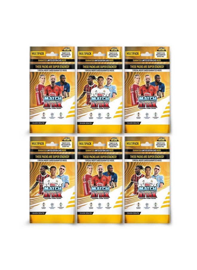 Topps Topps UEFA Champions League Match Attax 24/25 Trading and Collectible Card Game (Multipack of 6)  - Image 1
