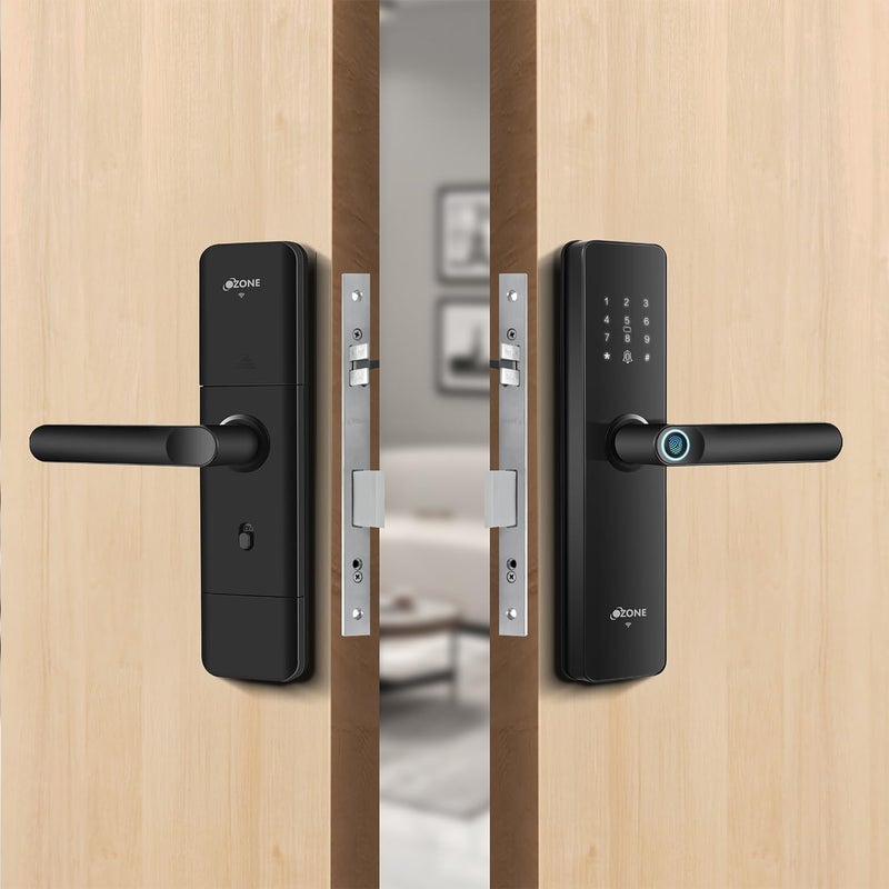 Ozone Ozone Smart WiFi Lock for Wooden Metal Doors 5Way Access App Unlocked Fingerprint RFID Emergency Key 3580 mm Door Thickness Free Installation 2 Year Warranty  - Image 2