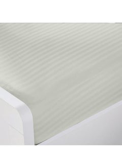 Rest Stripe Fitted Sheet Set King 180 X 200+30 Cm + 2 Pillowcases 50 X 75 Cm Brushed Microfiber Premium Durable Quality Deep Pocket For A Perfect Fit Shrinkage Fade Resistant Cream  - Image 2