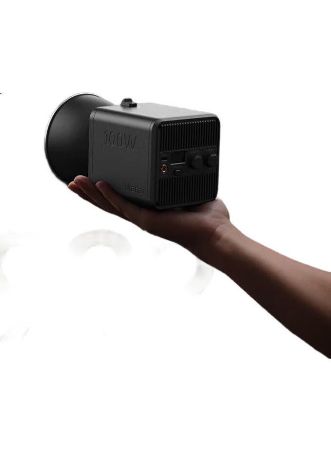 Ulanzi أضاءة ملء احترافية Ulanzi Master 100W، ضوء تصوير بدرجتي حرارة لونية، بطارية مدمجة، ضوء Cob، إضاءة محمولة، ضوء للهاتف والكاميرا، ضوء فيديو، ضوء فلاش - Image 1