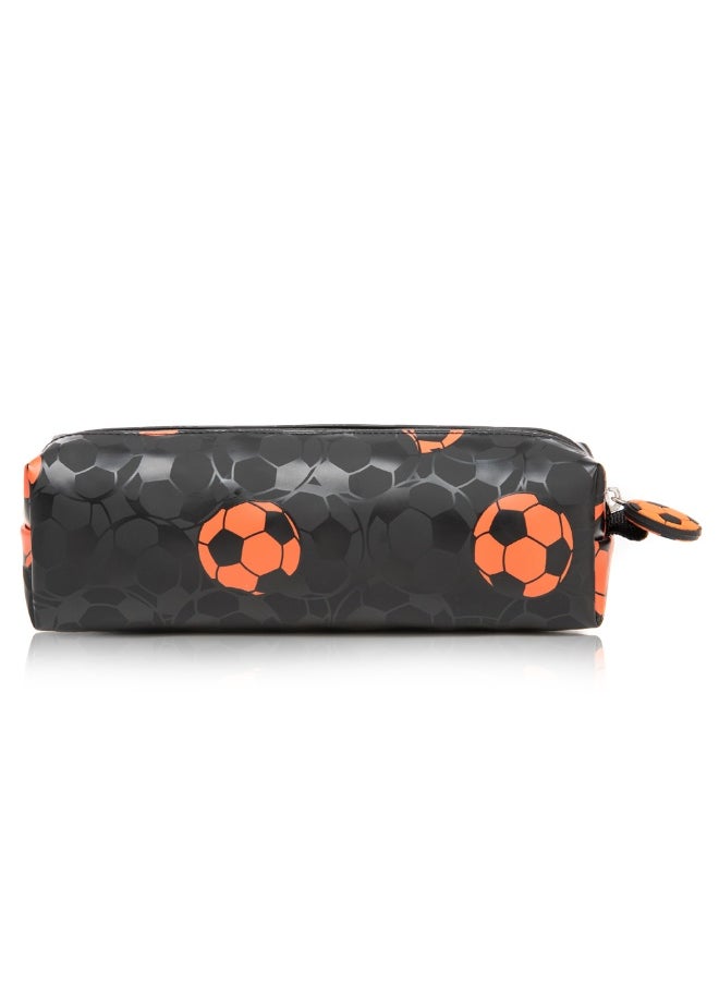 Eazy Kids Eazy Kids Trolley 18" School Bag Set of 3 w/ Lunch Bag and Pencil Case - Football Black  - Image 4