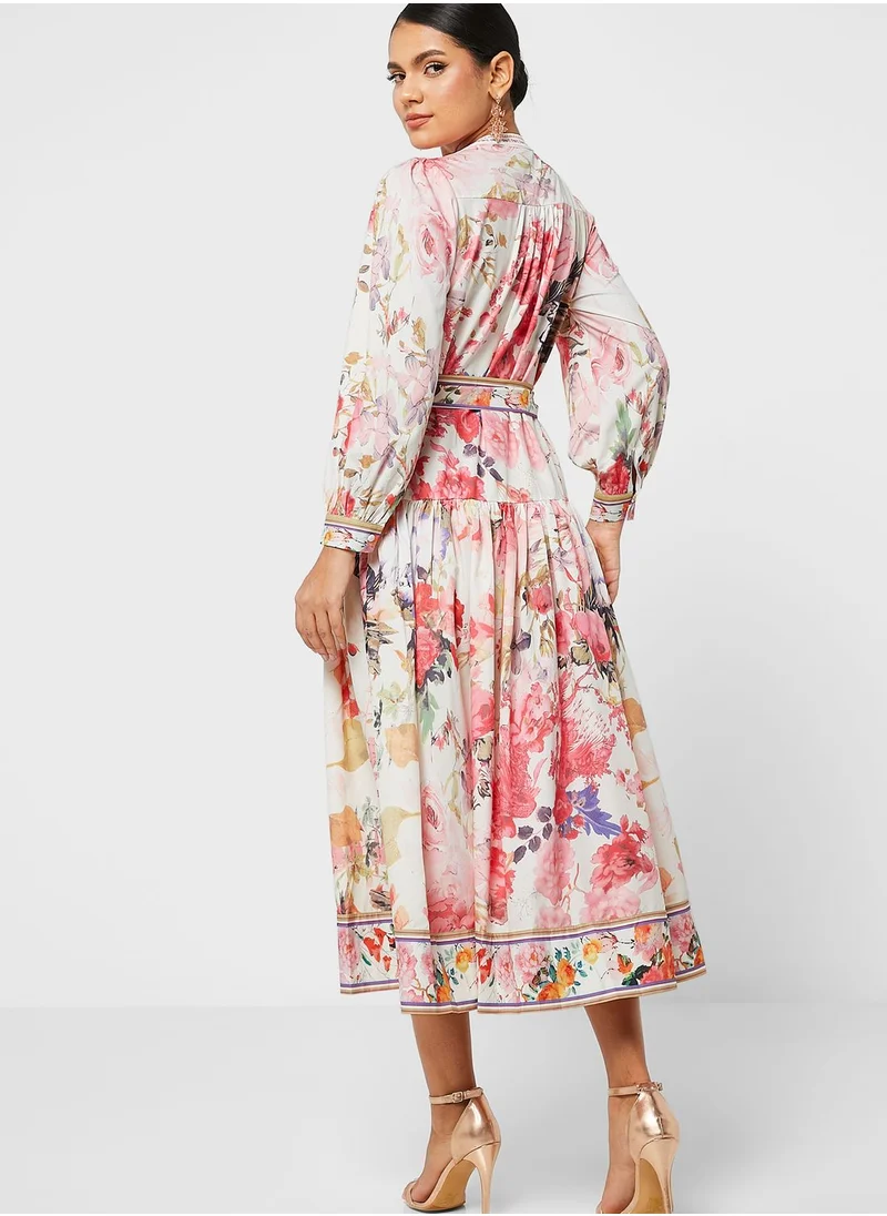 Khizana Floral Print Dress