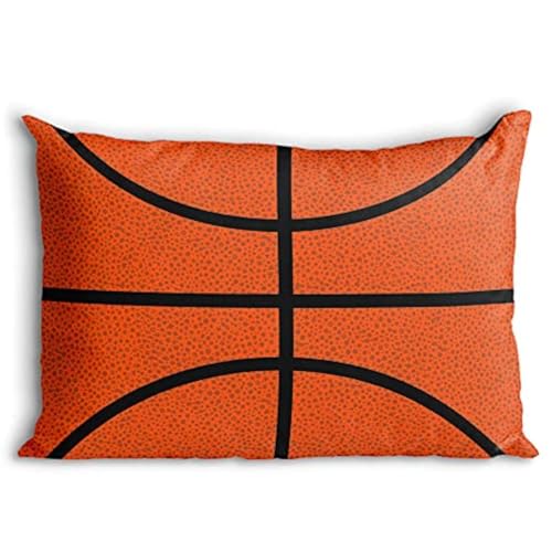 ChalkTalkSPORTS - Basketball Texture Pillowcase | Basketball Pillowcase Home Decor - Image 1