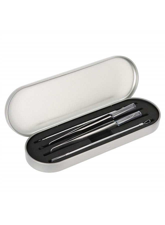 Sonew Professional Storage Box for Eyelash Extension Tweezers Organizer Case Eyelash Eyeliner Pencil Case Organizer Makeup Tools(Silver) - Image 2