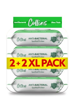 Collins Collins Anti-Bacterial Wipes 72 Sheets Per Pack 4 Pieces Bundle Total 288 Wipes  - Image 5