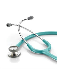 ADC 604MCA Adscope 604 Pediatric Clinician Stethoscope, 30.5 inch Length, Metallic Caribbean  - Image 1