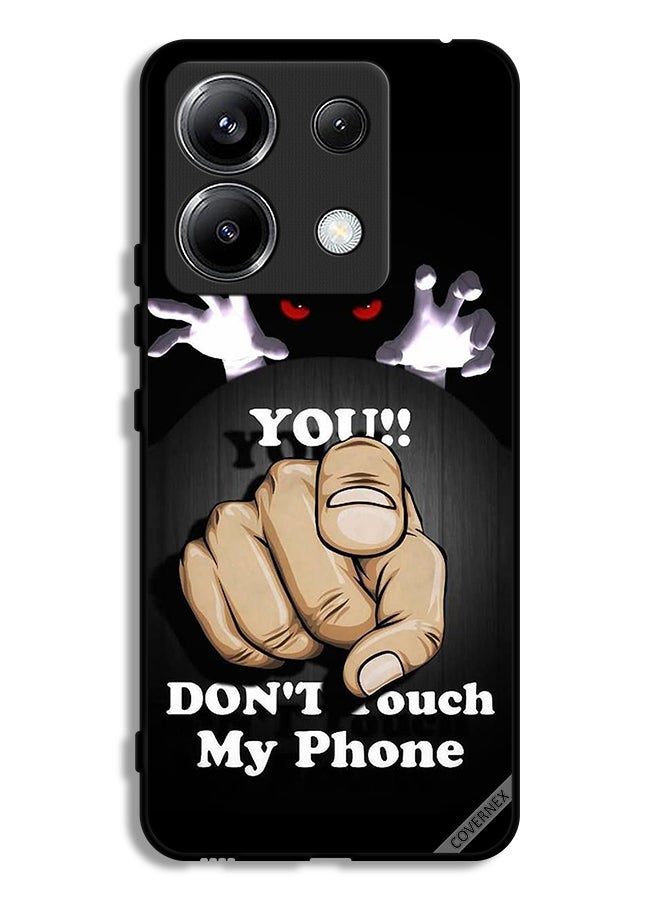 Covernex Xiaomi Redmi Note 13 Pro 5G Protective Case Cover You Don't Touch My Phone - Image 1
