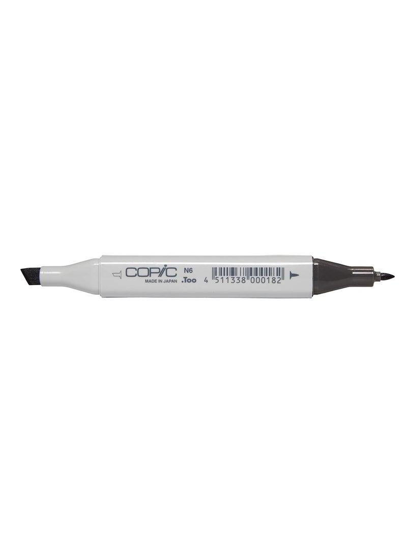 COPIC Copic Marker with Replaceable Nib, N6-Copic, Neutral Gray  - Image 2