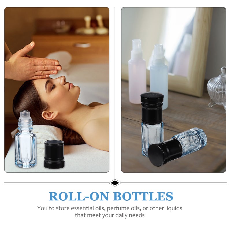 8Pcs 3ML Roll-on Bottles Perfume Glass Bottles Roller Bottles - Image 4
