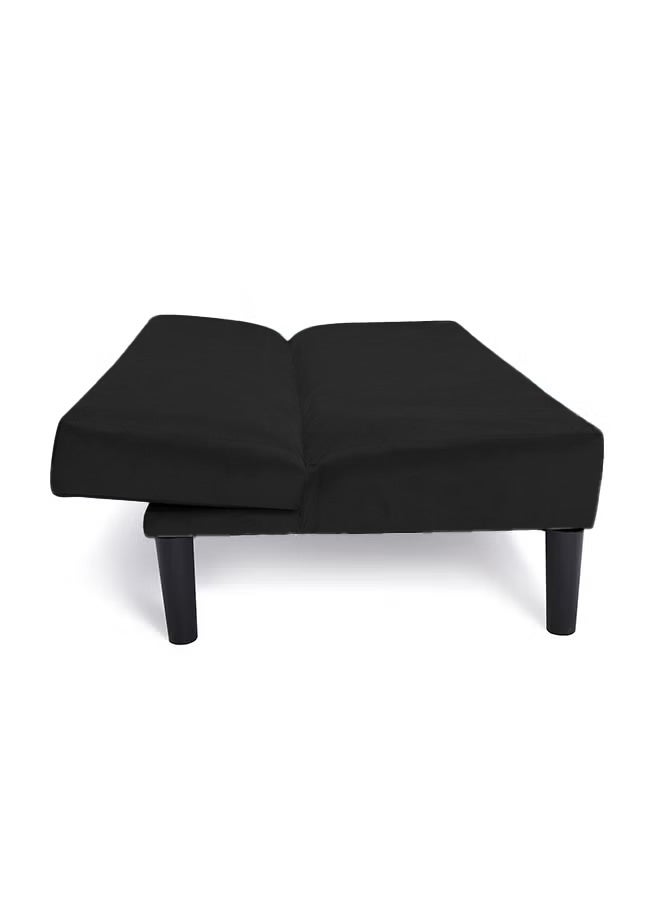 باك كومفرت ديو الراحة | صوفا مريحة سوداء + 2 كوشن ذهبية50x30 سم - Image 4