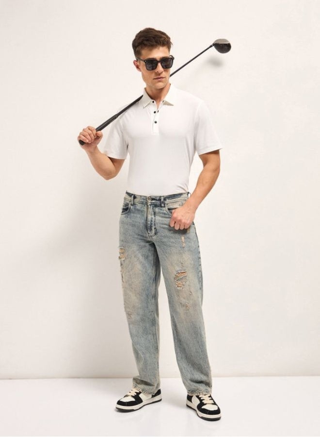 THE BEAR HOUSE Men's Polo Shirt for Casual & Semi-Formal Wear | Classic Collar Neck T-Shirt | Comfortable, Stylish & Versatile for Office, Travel, Outings & Everyday Use - Image 4