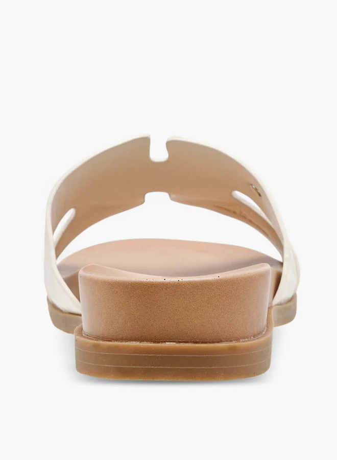 Le Confort Women's Textured Slip-On Flat Sandals