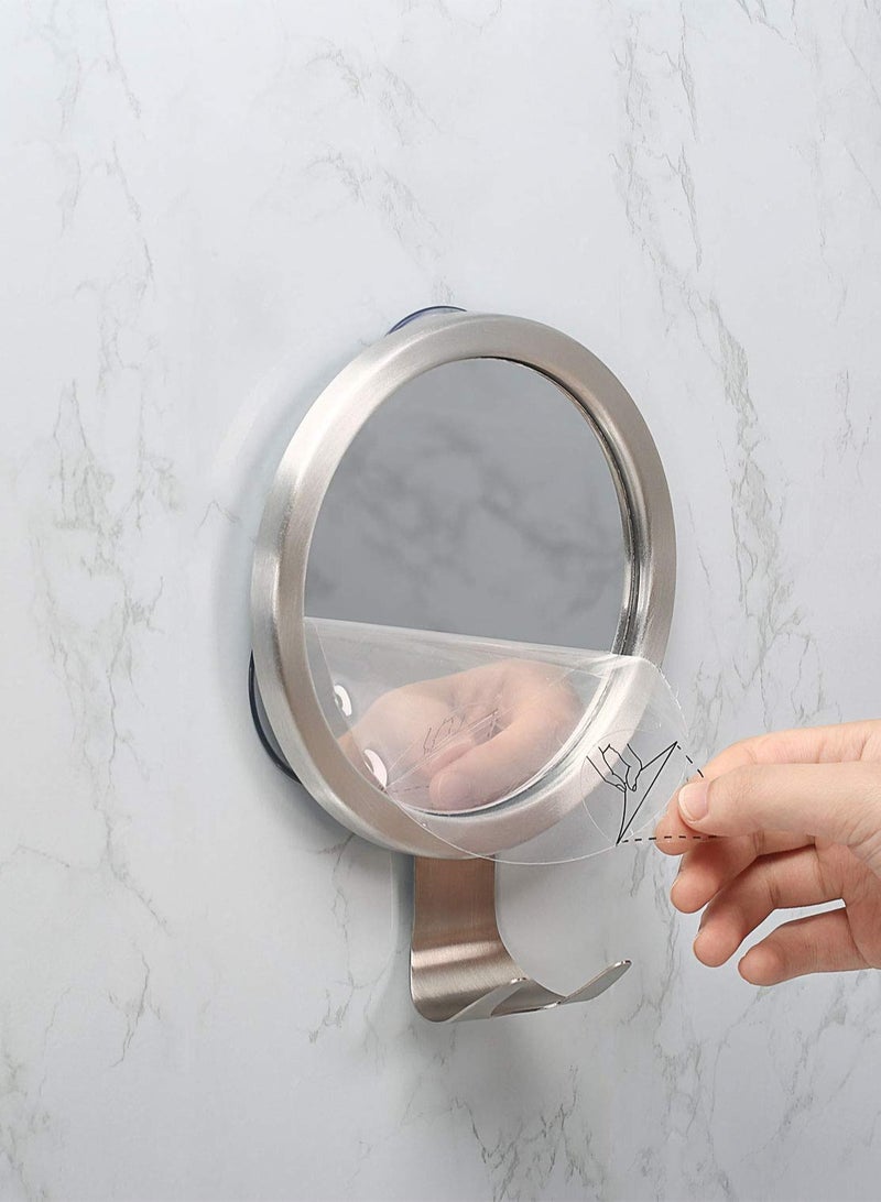Barakah Shower Mirror Fogless for Shaving with Razor Holder, Powerful Lock Suction - Image 4