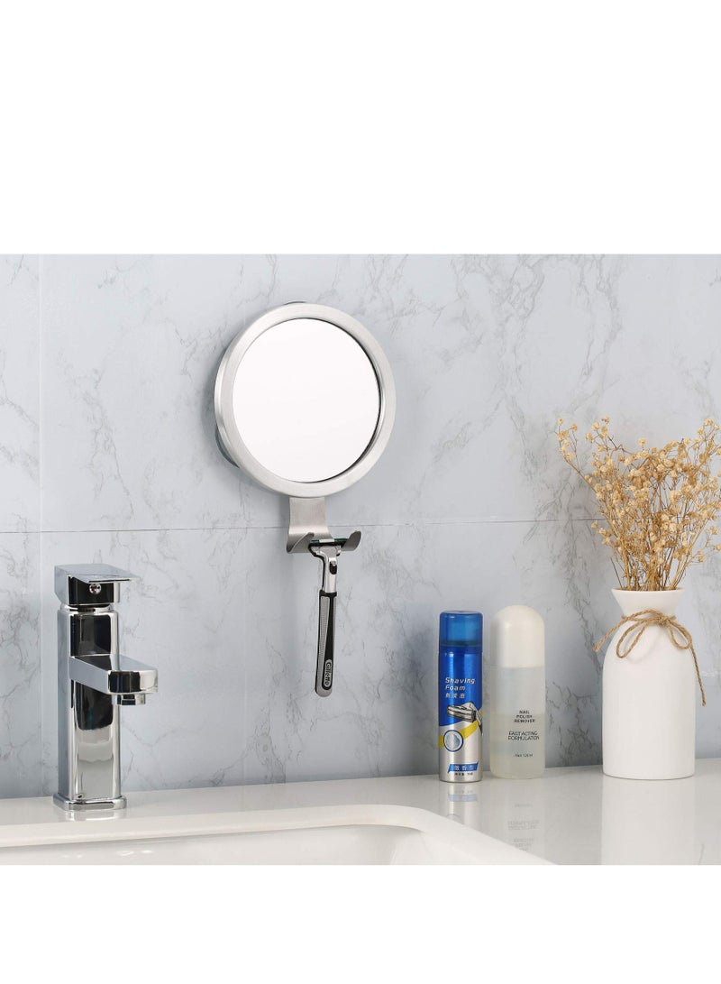 Barakah Shower Mirror Fogless for Shaving with Razor Holder, Powerful Lock Suction - Image 5