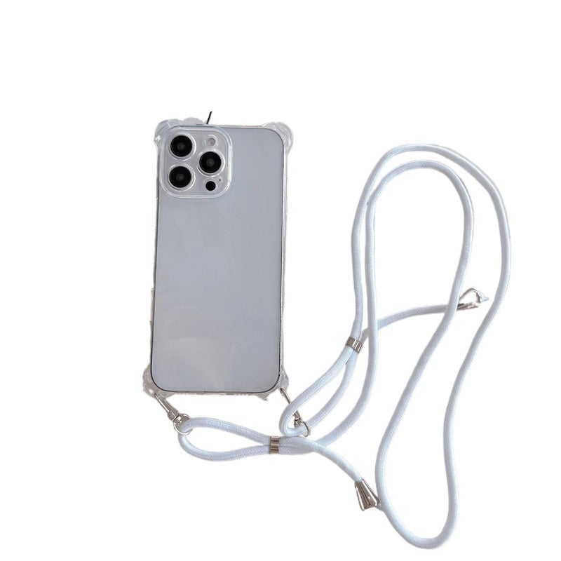 غطاء واقي | مقاوم للصدمات لـ iPhone 16 / 16 Plus / 16 Pro / 16 Pro Max | أبيض | سيليكون | حماية من السقوط | تغطية كاملة - Image 1