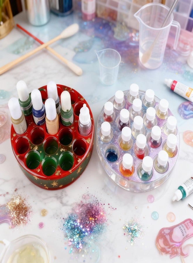 F FYJS Epoxy Resin Pigment Organizers Resin Mold, Multi-Slot Resin Colorant Rack Silicone Casting Mould, Jewelry Dye Essential Oils Storage Holder Mold,Home Decor - Image 5