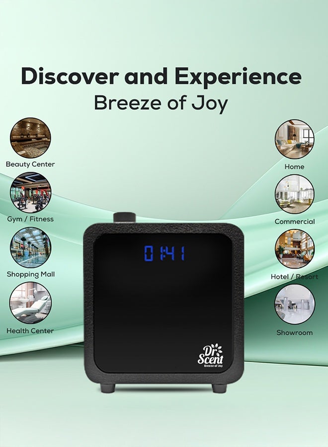 Dr Scent Breeze of Joy Essential Oil Small Diffuser Fragrance Machine, Supporting Mobile APP (Black) - Image 5