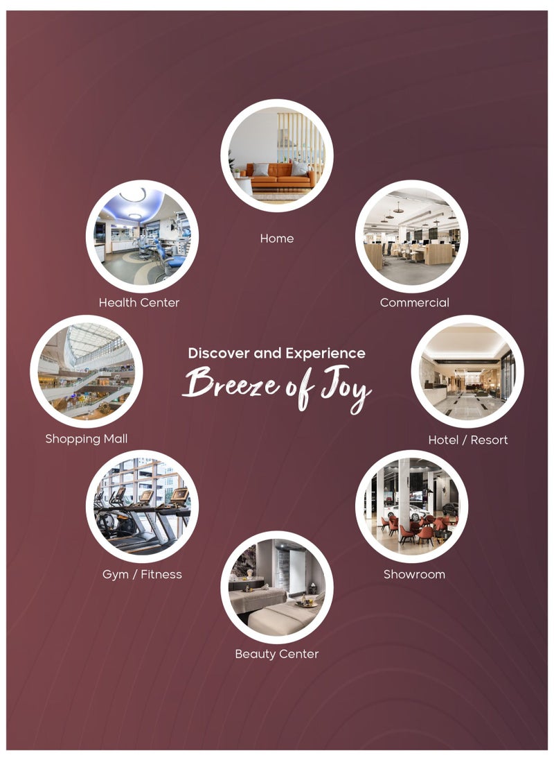 Dr Scent - Dr Scent Breeze of Joy Essential Oil Small Diffuser Fragrance Machine, Supporting Mobile APP (Black) - Image 1