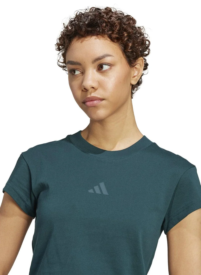 adidas تيشيرت أديداس نسائي أخضر
