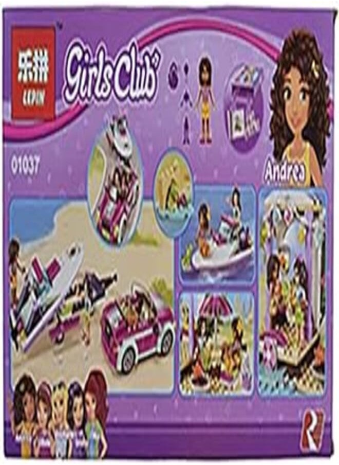 Generic Plastic blocks with figures set of 330 pieces for children - multi color 
