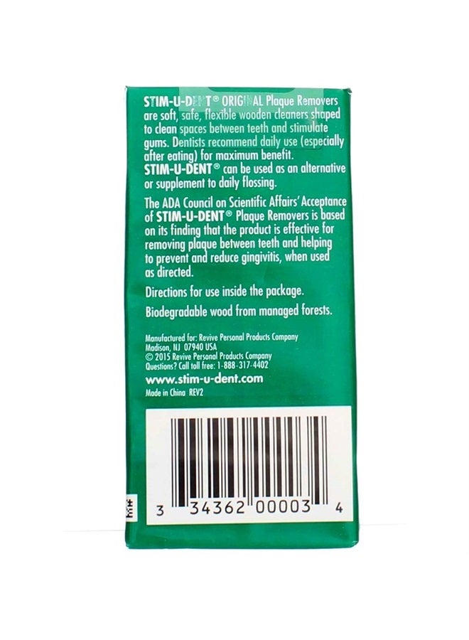 Stim-U-Dent مزيلات اللويحات، نكهة النعناع 4-25 عبوة [100 عود] (عبوة من 10) - Image 4
