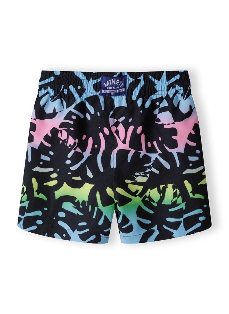 MINOTI Boys' Swim Shorts with Elastic Waist and Adjustable Drawstring - Image 2