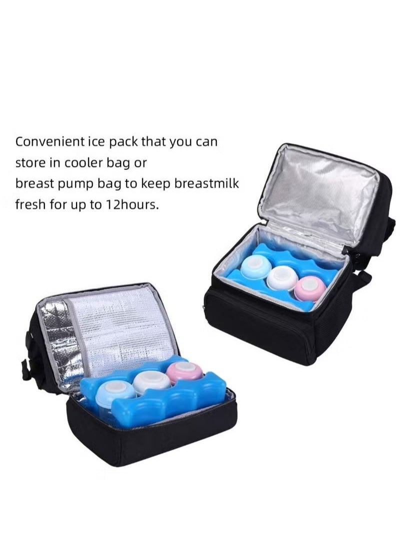 2-Pieces Reusable Ice Packs for Breastmilk Storagefor Breastfeeding Working Mom