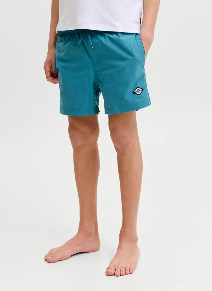 Jack & Jones Junior Youth Logo Drawstring Swim Shorts
