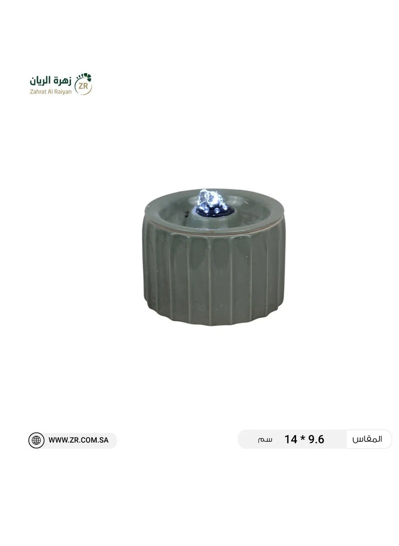Zahrat Al Raiyan Modern Office Fountain Ribbed Grass Color 