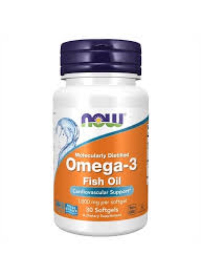 Now Omega -3 Fish Oil 1000mg Softgels 30's